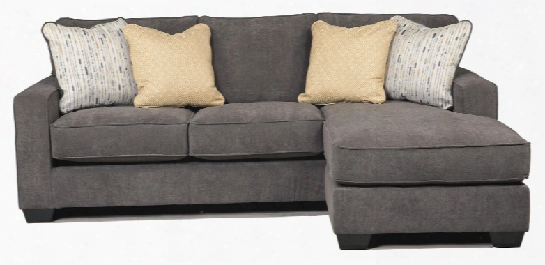 Hodan 7970018 93" Sofa Chaise With Pillows Included Loose Seat Cushions And Track Arms In Marble