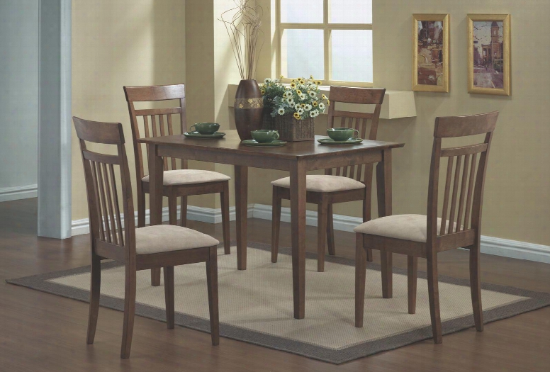 I 1720 Dining Set - 5pcs Set / Walnut