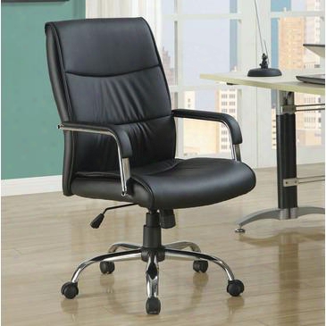 I 4290 Office Chair - Black Leather-look