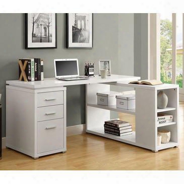 I 70223 Computer Desk - White Left Or Right Facing