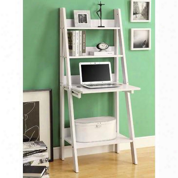 I 7040 Computer Desk - 61"h / White Ladder