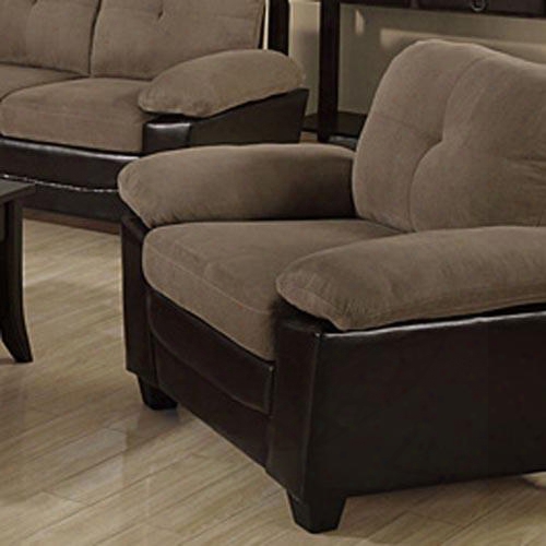 I 8941br Ottoman - Chocolate / Dark Brown Leather