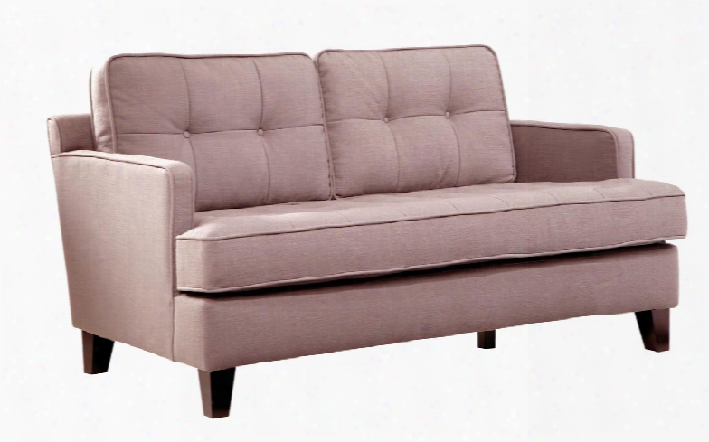 Lc21512br Eden Loveseat With Button-tufting Detail Soft Chenille Fabric And Tailored With Crisp Piping In