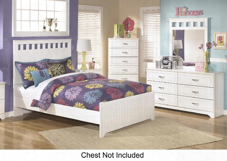 Lulu Full Bedroom Set With Panel Bed Dresser And Mirror In