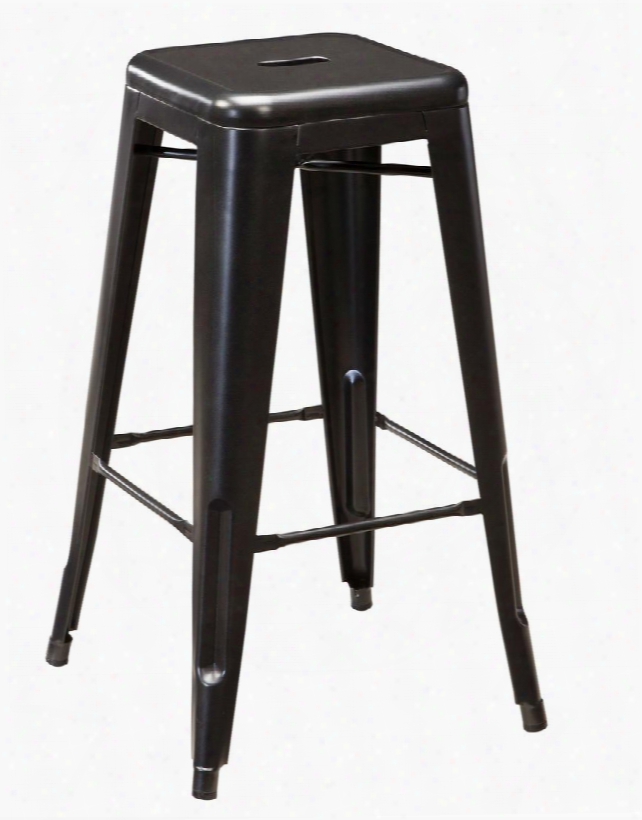 Pinnadel D542-030 30" High Stool With Stamped Sheet Metal Frame Stretchers And Uct-out Handle On The Seat In