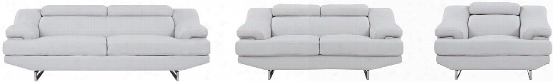 U8141-lt Grey-sl Two Piece Living Room Set: Sofa And Loveseat With Pocking Spring Hardwood Frame Polyurethane Upholstery In Light Grey/wagner Light