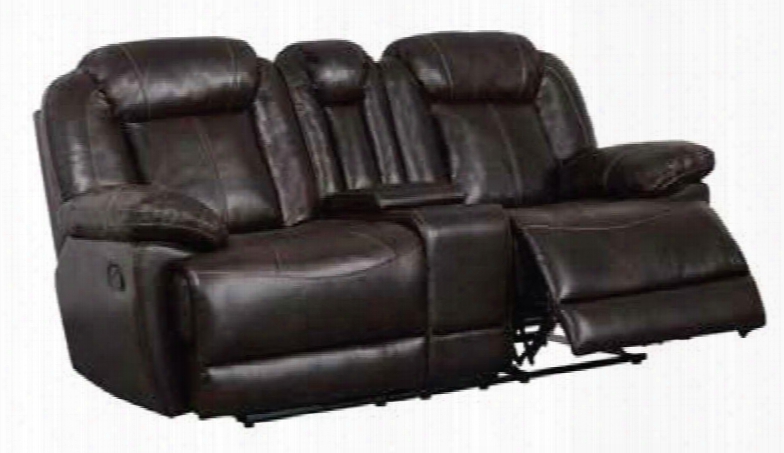 U8304-c/r/l Console Reclining Loveseat With Pocking Spring Hardwood Frame And Bonded/polyurethane Upholstery In Nx108-5