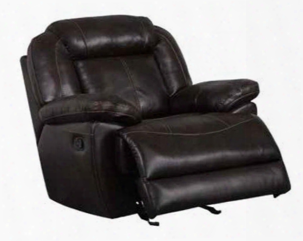 U8304-g/r Glider Recliner With Pocking Spring Hardwood Frame And Bonded/polyurethane Upholstery In Nx108-5