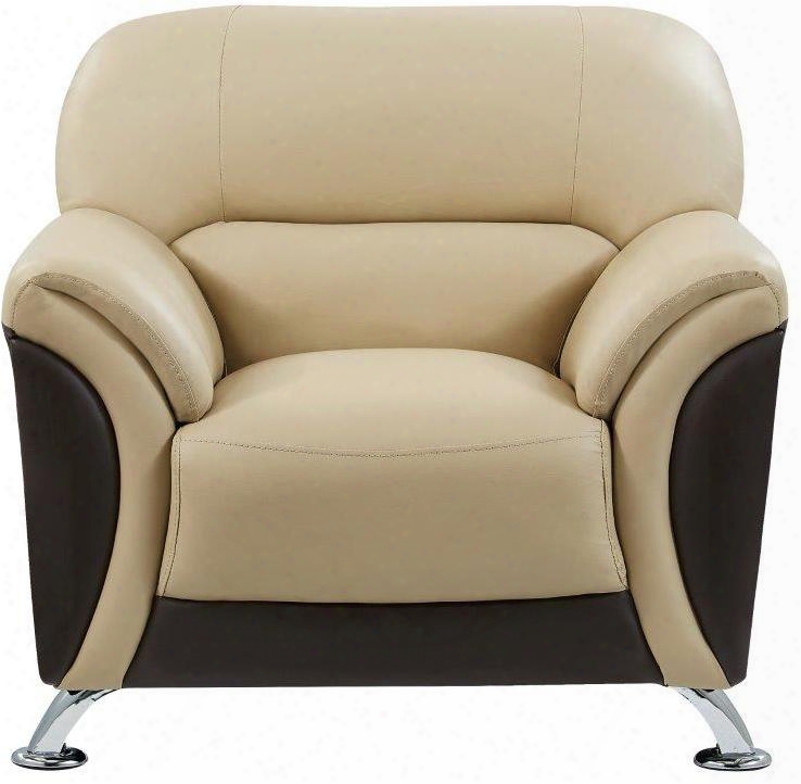 U9103-capp/choc-ch Chair With Polyvinyl Chloride Upholstery In