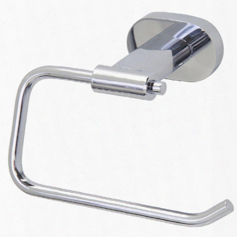 Vgac002ch Ovando Round Design Single Post Toilet Tissue Holder With Not Directly Style Backplate In