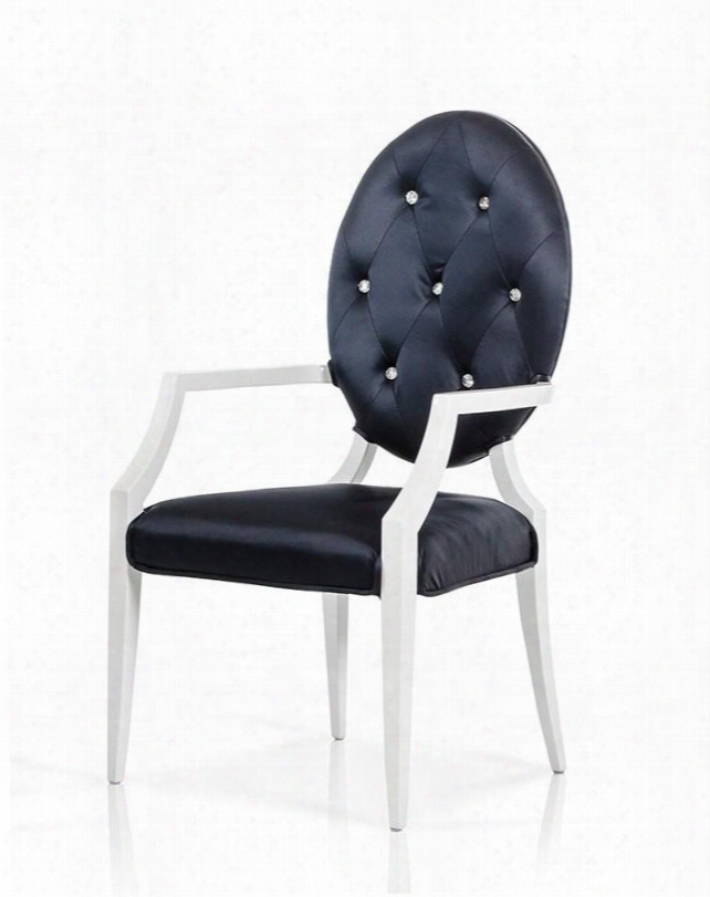 Vgdvls303b Versus Bella Dining Chair With Tapered Legs Button Tufted Oval Backrest And Fabric Upholstery In