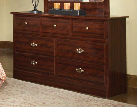 15107 Camp Creek 58" Wide 7 Drawer Dresser In Cherry