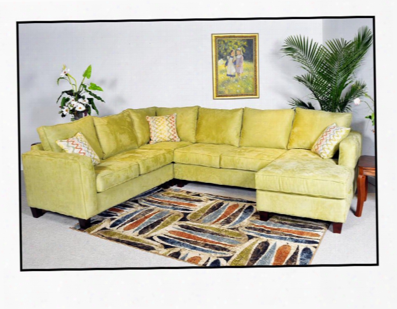 440-4pc Sec-ma Angie 4 Pc. Sectional With Toss Pillows Left Arm Facing Loveseat Corner Wedge Armless Loveseat And Right Arm Facing Chaise In Mission