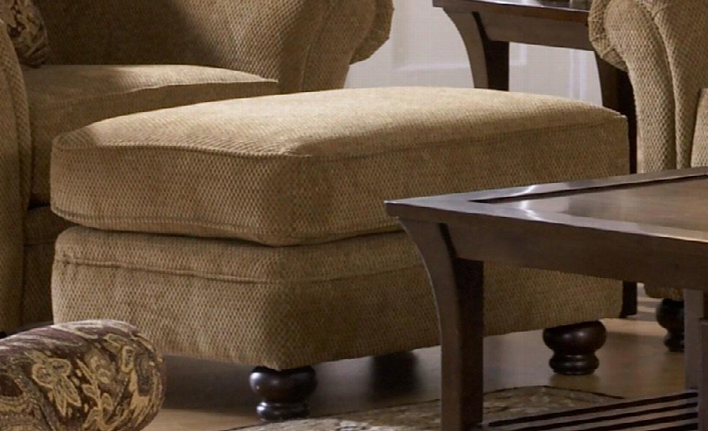 442610 Suffolk Collection Ottoman In "burlap" Color