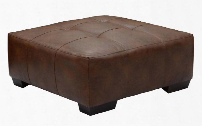 445628 Strickland Collection Cocktail Ottoman In Chestnut