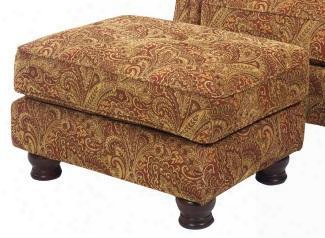 70710 Oxford Collection Accent Ottoman In Flowery