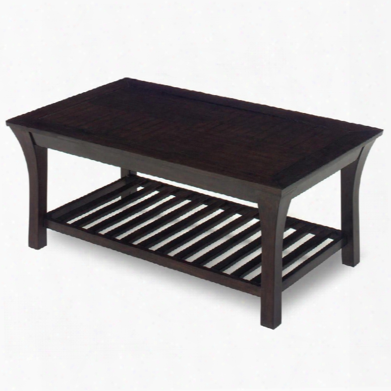 81340 Suffolk Collection Cocktail Table In Merlot