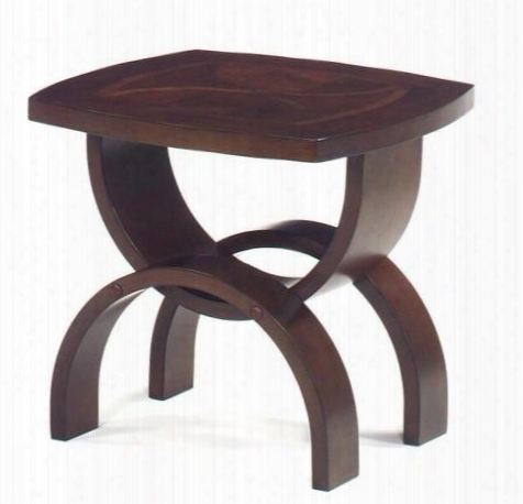 8215 Horizon Collection End Table Top & Base In Dark Cherry