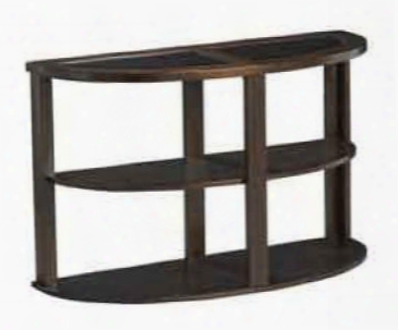 89180 Sofa Table With Glasy Inlay Top With A