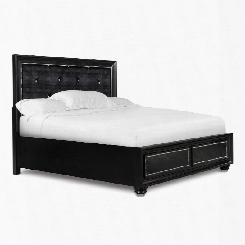 B2229-70 Onyx Collection Complete California King Island Bed In Black