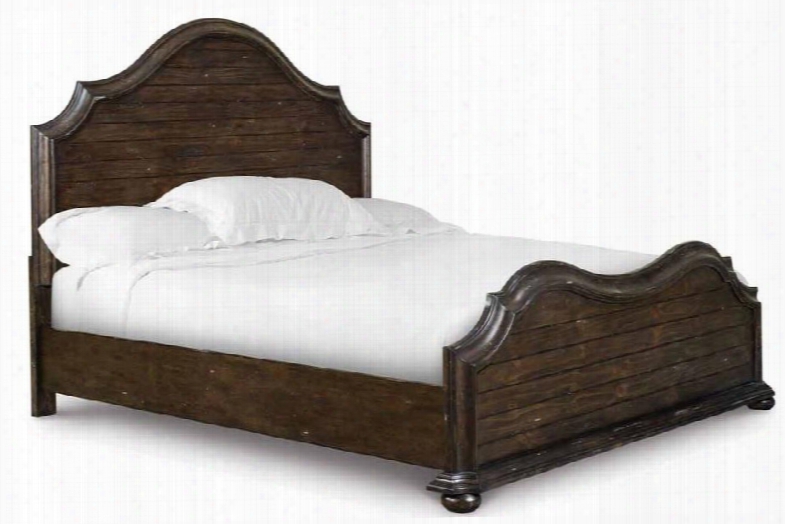 B2258-74 Muirfield Collection Complete California King Panel Bed In Distressed Pine