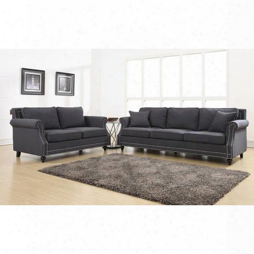 Camden Tov-63802-3-g2 Living Room Set With Linen Sofa And Linen Loveseat In