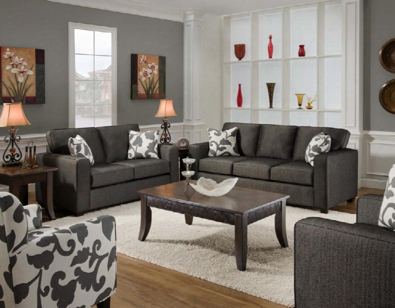 Fs3560-sl Verona Vi 2 Piece Begren Living Room Set Sofa + Loveseat In Talbot