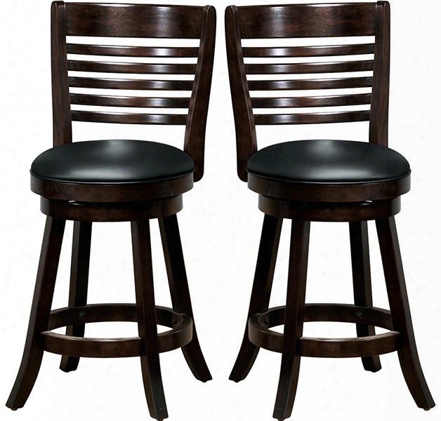 I 1284 Barstool - 2pcs / 38"h / Swivel / Cappuccino Counter