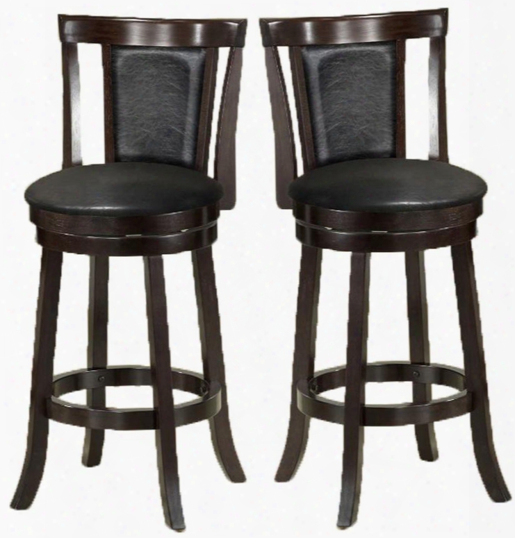 I 1287 Barstool - 2pcs / 43"h  / Swivel / Cappuccino Bar