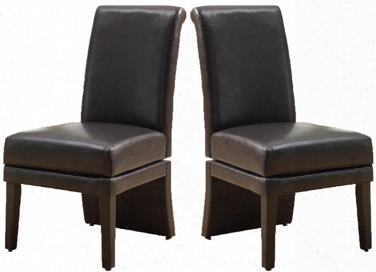 I 1707br Dining Chair - 2pcs / 41"h / Swivel / Brown