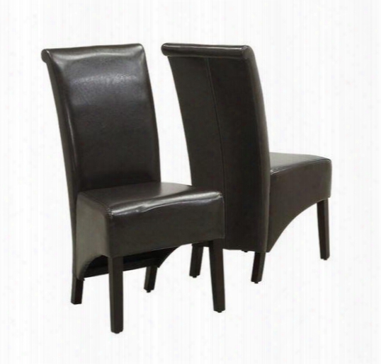 I 1776br Dining Chair - 2pcs / 40"h / Dark Brown