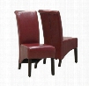 I 1778BY Dining Chair - 2pcs / 40"H / Burgundy