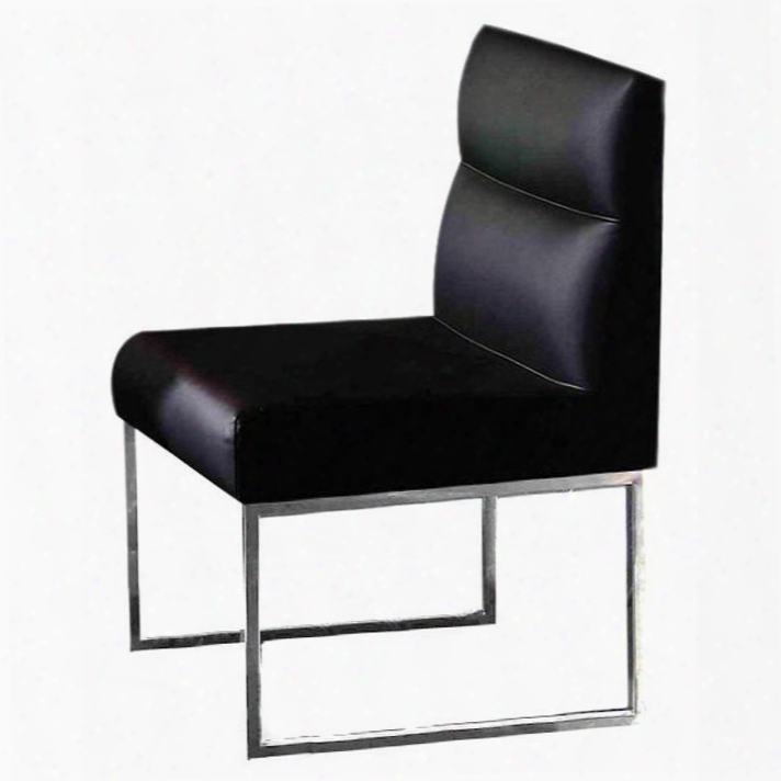 Vgunaa022 A&x Chair With Stainless Steel Legs And Leatherette Upholstery In