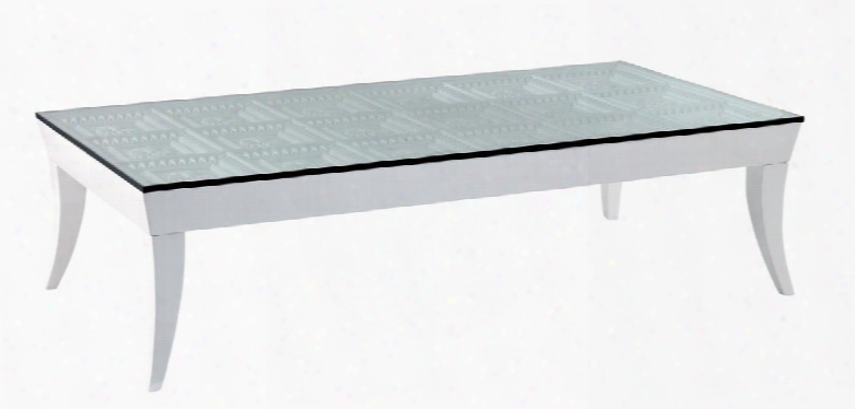 Vgwctem-8cf002 Temptation Othello Rectangular Coffee Table With Tempered Glass Top Gaofeng E1 Grade Mdf And Piano Baking Gloss In White