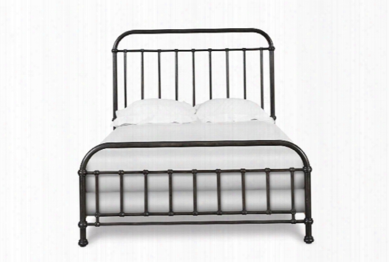 Y2159-54 Next Generation Bailey Collection Complete Twin Metal Panel Bed In Antique Ebony