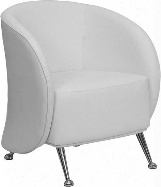 Zb-jet-855-wh-gg Herules Jet Series White Leather Reception