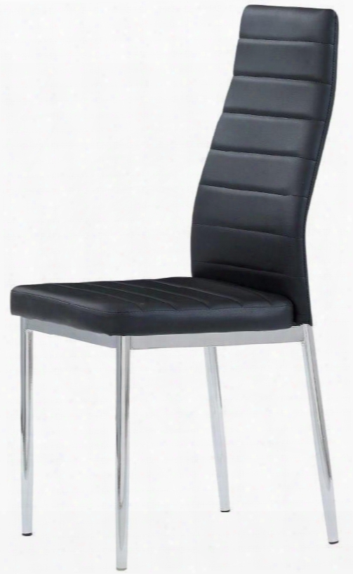 D140dc Ergo Style Padded Dining Chair With Chrome Base And Legs In