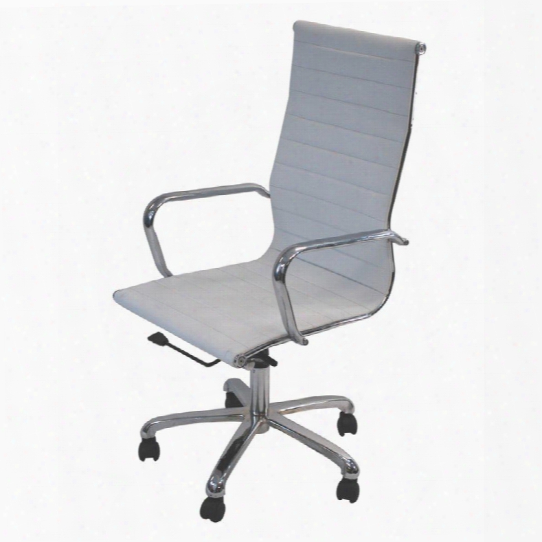 Fmi1161-white Fine Mod Imports Modern Conference Office Chair High Back