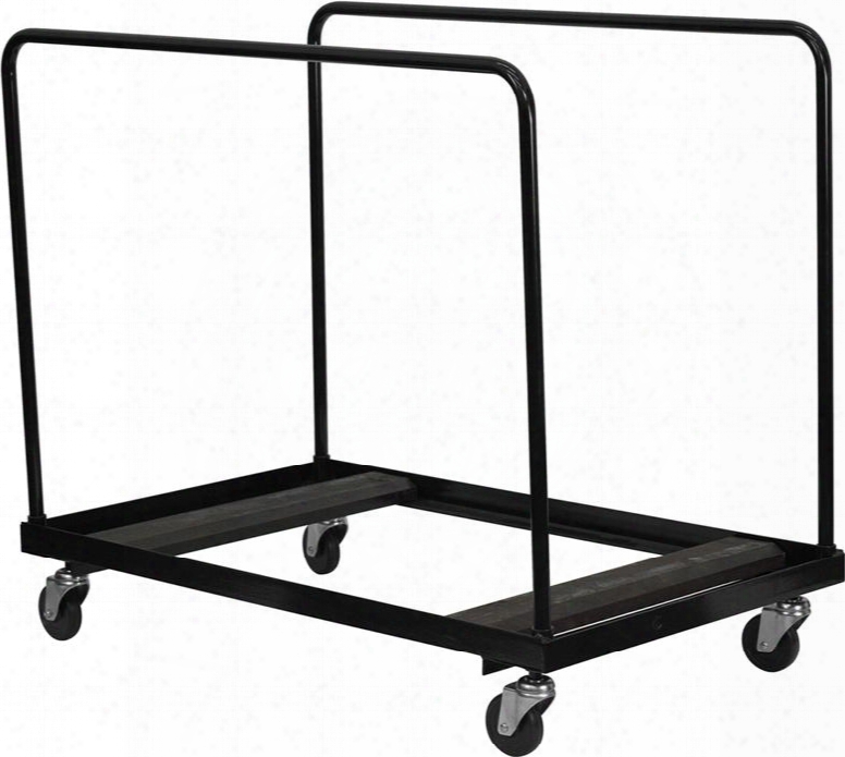 Ng-dy60-gg Black Steel Folding Table Dolly For Round Folding