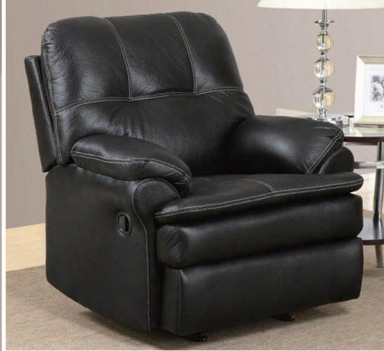 U1078-c Printed Microfiber Recliner Chair Plush Seat/arm/back With Reclining Mechanism In