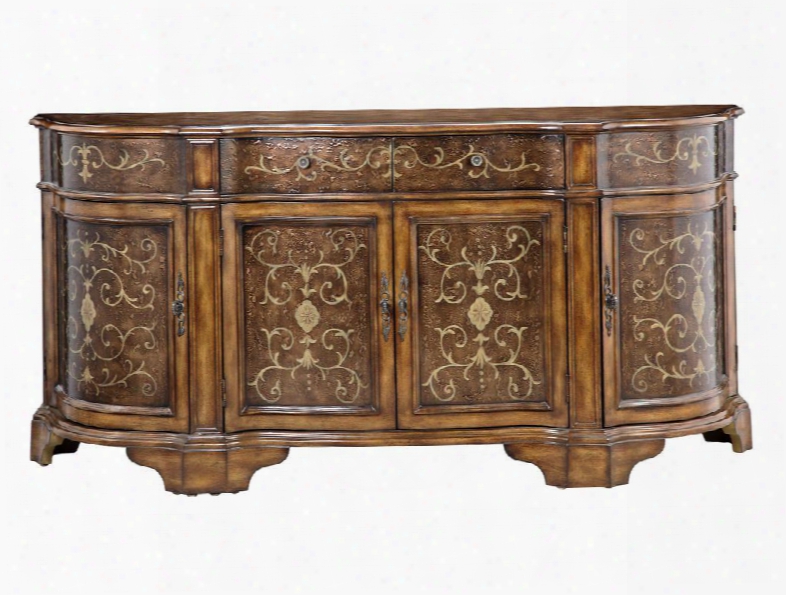 12040 Darien Cabinet Credenza With Four Doors Two Drawers Graceful Curves And Beautiful