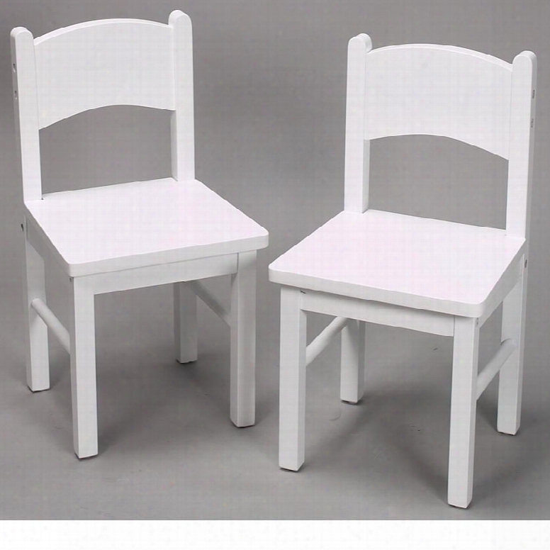 1408w Child's Pair Of Solid And Durable Rectangle Chairs In