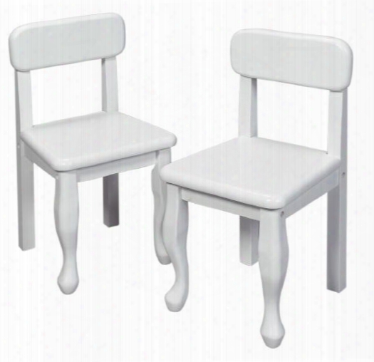 3003w Pair Of Queen Anne Classic Design Solid Wood Chairs In