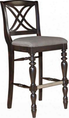 4026-593set Mirren Pointe X-back Set Of 2 Bar Stools: Dark