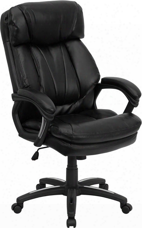 Go-1097-bk--lea-gg High Back Black Leather Executive Office