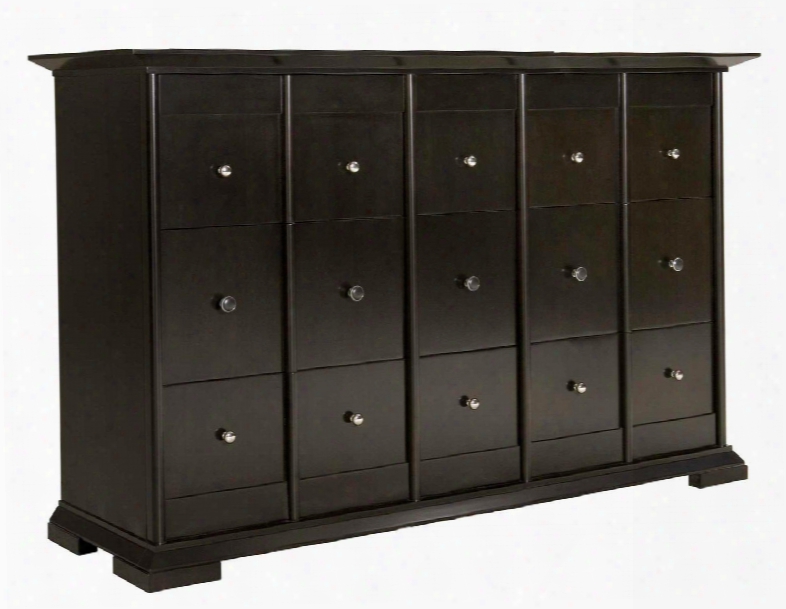 Perspectives 4444-230 64" Wide 9-drawer Dresser With Removable Lined Jewelry Tray Cedar Lined Bottom Drawers Full Extension Guides And Chrome Hardware In