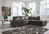 5900-RF2PC The Cooper Right Facing 2pc Chaise Sectional In Sea Shell Grey Eco