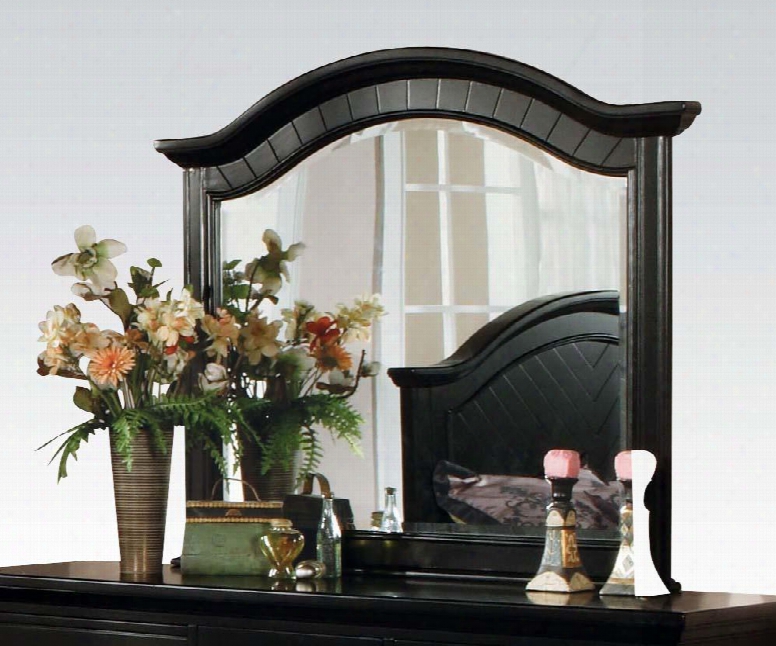 04744 Newville Mirror With Arched Frame In Ebony