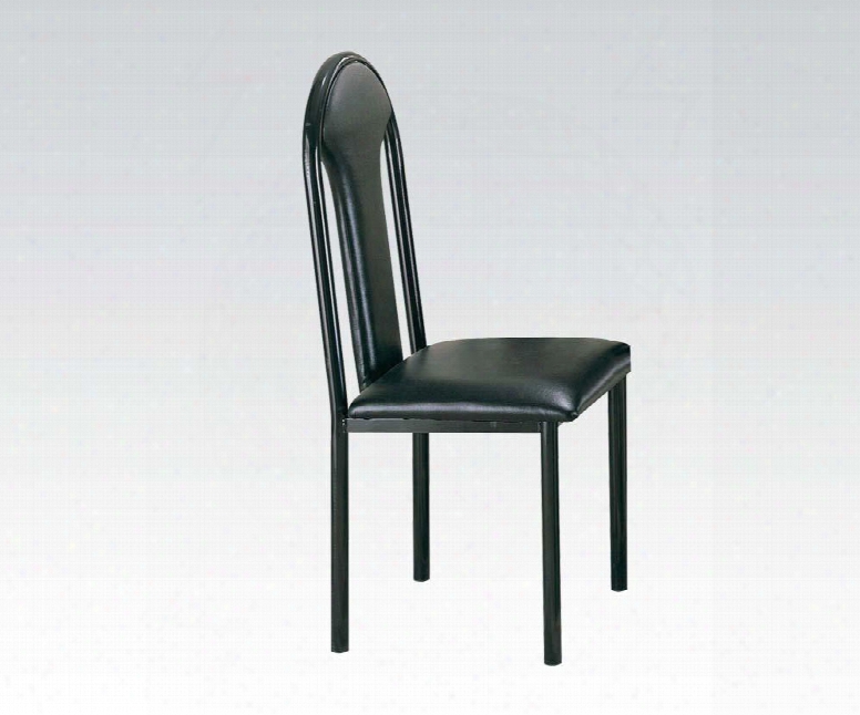 06822 Uptown Side Chair (set-4) Black &