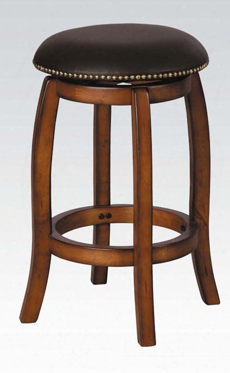 07249 Chelsea Bar Stool W/swivel Leather & Vintage